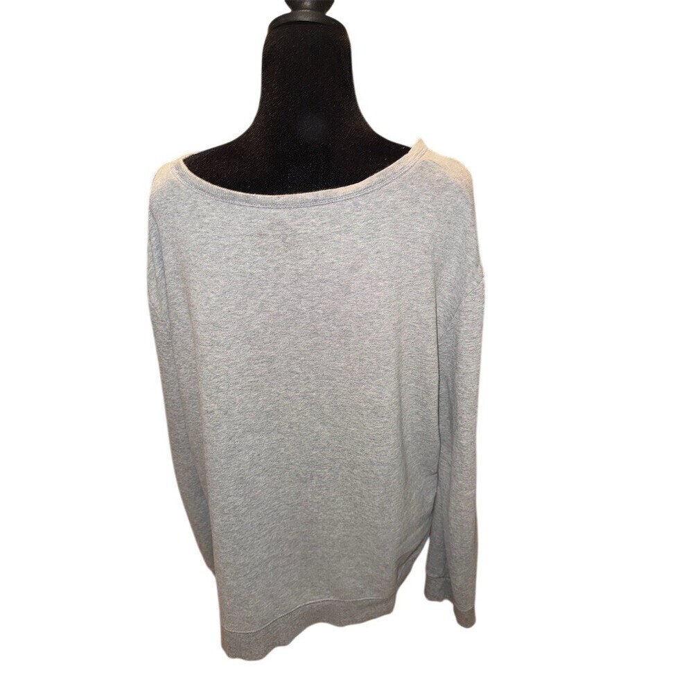 Life is Good Womens Sweatshirt XL Heather Gray Fleece Pullover - Picture 2 of 5